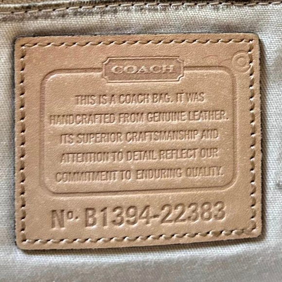 Vintage Tan Leather Coach Legacy Fold Over Shoulder Bag/Cross-Body - Picture 4 of 8